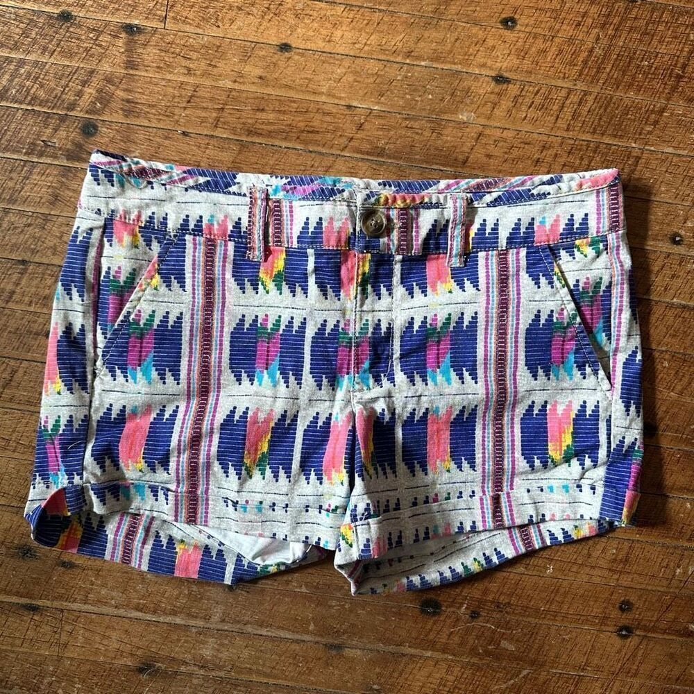 American Eagle multicolored southwest size 6 midi shorts